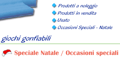 Bassi Nicola gonfiabili a noleggio e in vendita - vendita babbo natale gonfiabile